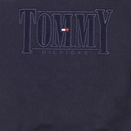 Tommy Hilfiger Boys Navy Blue Logo Self Design Sweatshirt image 3