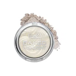 GLAM21 Silky Pigments Metallic Finish Long Lasting Shimmer Baked Highlighter 8g - Shade 01 image 1