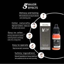 GOOCHIE Permanent Makeup Eyebrow Micro Pigment Color - 15ml - Light Coffee image 4