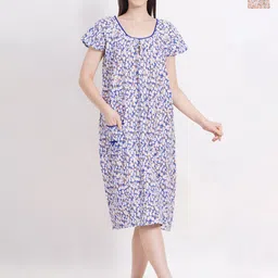 Breezly Pack Of 2 Floral Printed Pure Cotton Nightdress-picture-33