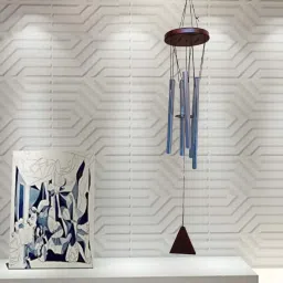 wens 5 Metal Pipes Wind Chime Home Balcony Office Decor Positive Energy Meditation image 1