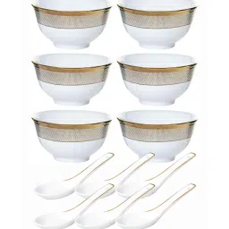 roxx Porcelain Soup Set with Spoon (12 pcs set) image 3