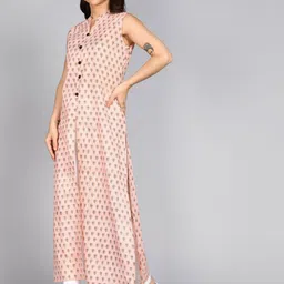 ftDiva Ethnic Motifs Printed Straight Kurta image 3