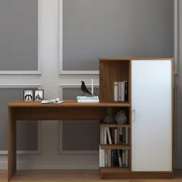 wood you Trya Study Table In Lyon Teak Finish image 1