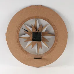 tangy oak MDF And Acrylic Analog Aristocrat Wall Clock image 4