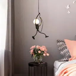 avior Pendant Black (E- 27/ 12 Watt) Metal Novelty Hanging Light-picture-10