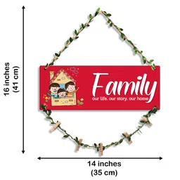suveharts Family Engineered Wood Wall Hanging image 3