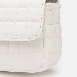 Lino Perros Structured Sling Bag with Quilted Detail image 2