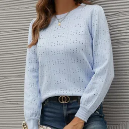 StyleCast Women Blue Pullover-image-15