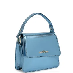 AQUATAN PU Structured Handheld Bag with Bow Detail image 3