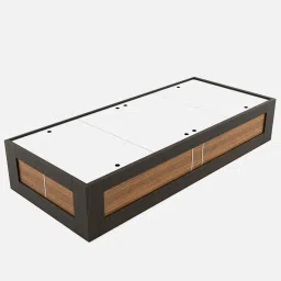 spacewood Kosmo Rex Single Bed in Natural Teak Finish with Box Storage image 5