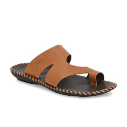 Hitz Men One Toe Leather Comfort Sandals-image-12