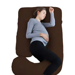 DADDY COOL Brown Fibre Filled Cotton Breathable Maternity Pillow-image-43