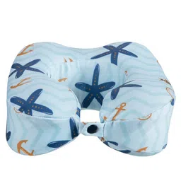 The White Willow Blue Printed Travel Neck Pillow image 1
