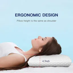 Pum Pum White & Blue Solid Pillows image 3