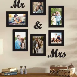 art street Individual Beverly Set Of 6 Black Polyresin<br />Collage Photo Frames image 1