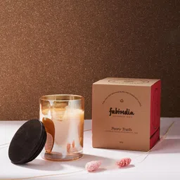 Fabindia Adhrit Beige Poorv Trails Jar Candle-image-0