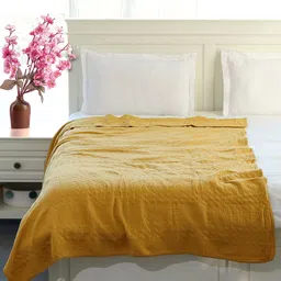 Pluchi Yellow Geometric AC Room 350 GSM Single Bed Quilt-picture-36