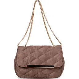 MARKQUES Suede Structured Sling Bag with Quilted-picture-13
