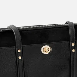 Accessorize London Women Faux Leather Maddox Tote Bag image 3