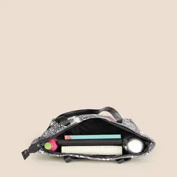 DressBerry White & Black Floral Printed Shopper Tote Bag image 5