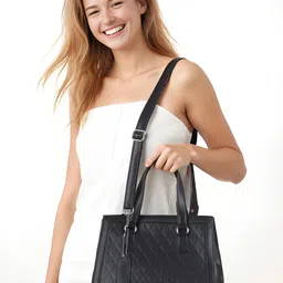Toteteca Textured PU Structured Shoulder Bag with Quilted-picture-48