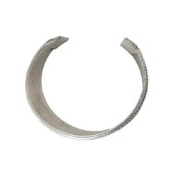 TEEJH Women Seema Oxidised Silver-Plated Cuff Bracelet image 5