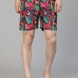 Style Quotient Men Tropical Printed Mid Rise Swim Bottom-picture-25
