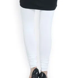 Bitterlime Pack of 2 Cotton Stretch Churidar Leggings image 5