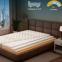 centuary mattresses PU-Rest Reversible PU Foam & HR Foam 8 Inch King Size Mattress With Anti-Sag Technology image 4