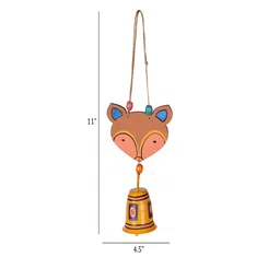 AAKRITI ART CREATIONS Brown & Pink Foxy Brown Wind Chime image 3