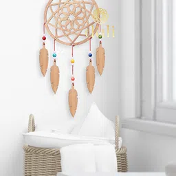 DULI Brown Mandala Hanging Dream Catcher Windchimes image 1