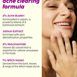 PLIX THE PLANT FIX 2% Niacinamide Jamun Moisturizer For Reduce Pimples - 30 g image 3