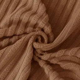 HOUSE OF QUIRK Camel Brown Self Design Jacquard Soft Touching 3 Seater Sofa Cover image 2