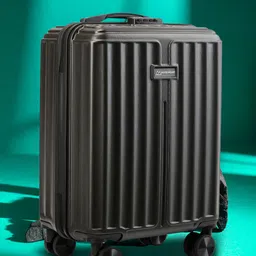 MOVE-MEANT Textured Hard-Sided Cabin Trolley Suitcase image 1