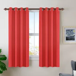 Deco Window Red Set of 2 Room Darkening Window Curtain-picture-33