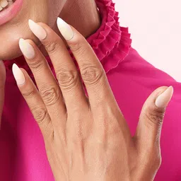 LICK 28 Pcs Matte Long Fake Reusable Artificial Press On Nails - Nude image 1