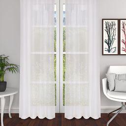 THE CONVERSION White 2 Pieces Sheer Tissue Long Door Curtains-picture-18