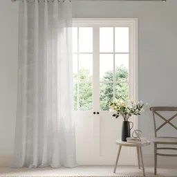 DDecor Grey Sheer Long Door Curtain-picture-38