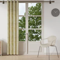 DDecor Beige Room Darkening Long Door Curtain-picture-36