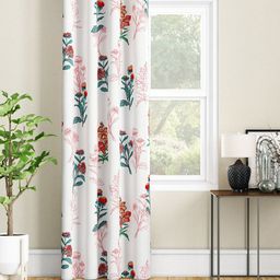 SEJ by Nisha Gupta White & Green Floral Long Door Curtain-picture-43