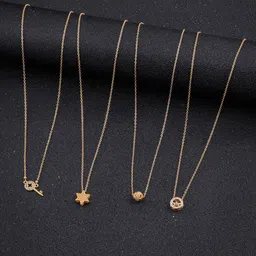 DressBerry Set Of 4 Gold-Plated Chain image 1