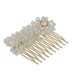 Jazz and Sizzle Women Gold-Plated Embellished Comb Pin image 2