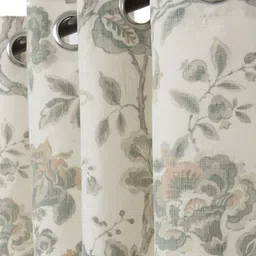 Soumya Green & Off-White Single Door Curtain image 2