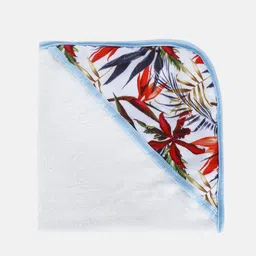 Softsens Multi-Coloured GSM 120 Safari Dreams Super Soft Muslin Hooded Towel image 2