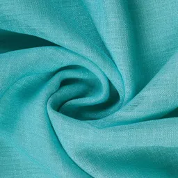 HOMADORN Blue & White Set of 2 Sheer Door Curtain image 3