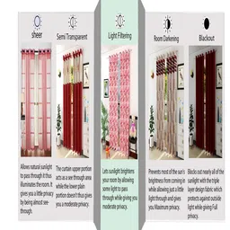 Homefab India Beige Set of 2 Long Door Curtain image 4