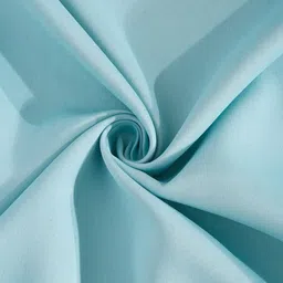 Aura Blue 2 Pieces Polyester Solid Blackout Window Curtain image 2