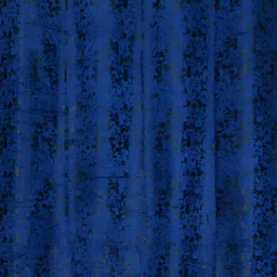 Kraftiq Homes BurnOut Blue 2 Pieces Textured Velvet Room Darkening Door Curtains image 4