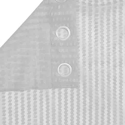 Aura White 2 Pieces Self Design Sheer Door Curtains image 5